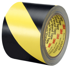 50 mm x 33 mts amarillo y negro 3M Cinta demarcatoria adhesiva bicolor