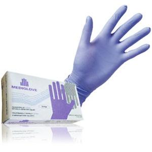 GUANTE NITRILO Mediglove  x100 Lila