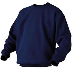 Cuello redondo, color azul marino-Arg Protección Buzo friza premium, azul marino