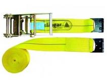 100 mm x 9 mts terminal gancho plano  Eslingar Equipo criquet tensor + faja de sujeción