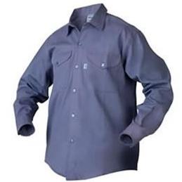 Tela grafa, color azulino-Ombu Camisa de trabajo, azulino