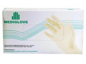 GUANTE DE LATEX Mediglove  x100 Blanco