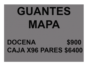 Arg Protección Guante mapa Arg Protección Guante mapa